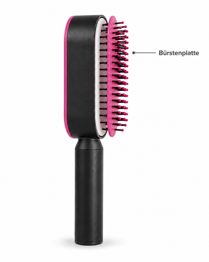 Push-to-clean Haarbürste – Selbstreinigend & zeitsparend